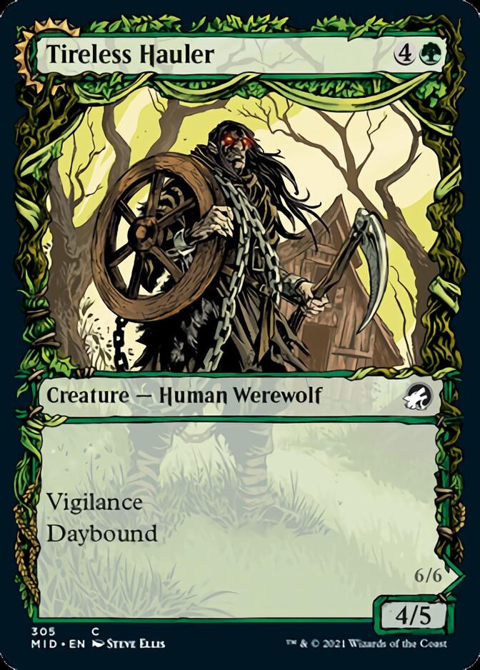 Image of Tireless Hauler // Dire-Strain Brawler (Showcase Equinox) [Innistrad: Midnight Hunt]