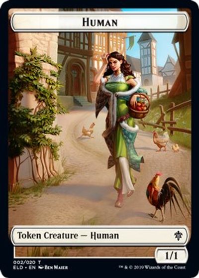 Image of Human // Beast Double-Sided Token [Challenger Decks 2021 Tokens]