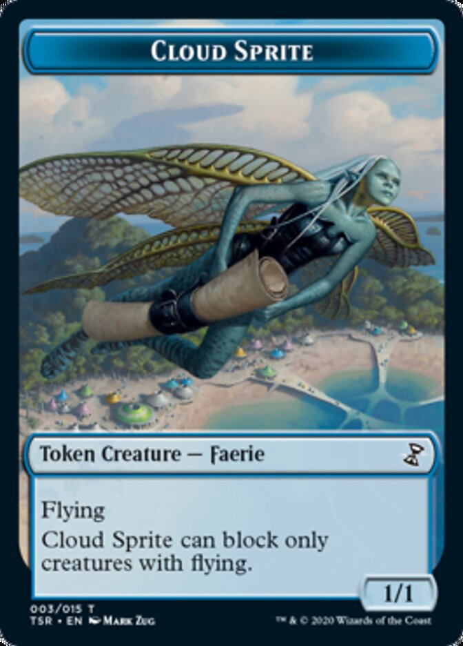 Image of Cloud Sprite Token [Time Spiral Remastered Tokens]