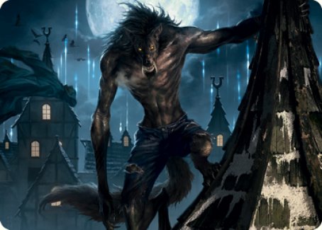 Image of Stalking Predator Art Card [Innistrad: Midnight Hunt Art Series]