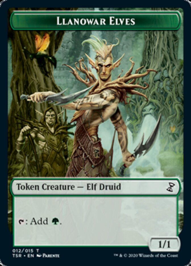 Image of Llanowar Elves Token [Time Spiral Remastered Tokens]