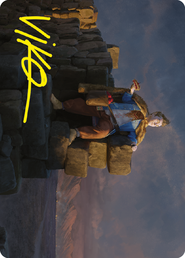 Image of Pippin, Warden of Isengard Art Card (Gold-Stamped Signature) [The Lord of the Rings: Tales of Middle-earth Art Series]
