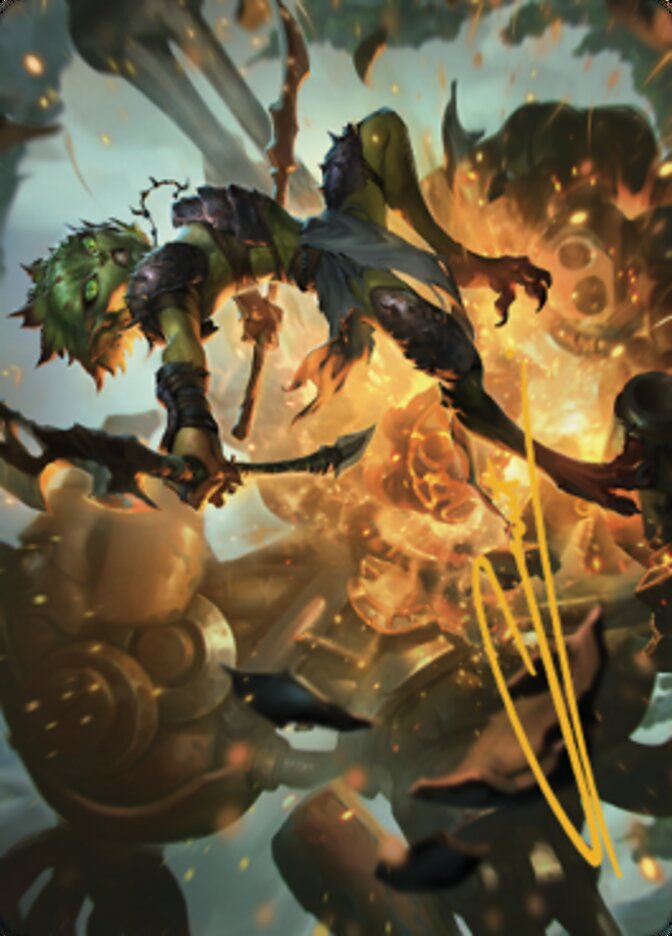 Image of Argothian Sprite Art Card (Gold-Stamped Signature) [The Brothers' War Art Series]