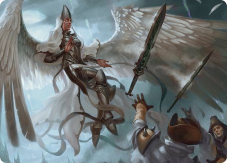 Image of Angelic Quartermaster Art Card [Innistrad: Crimson Vow Art Series]