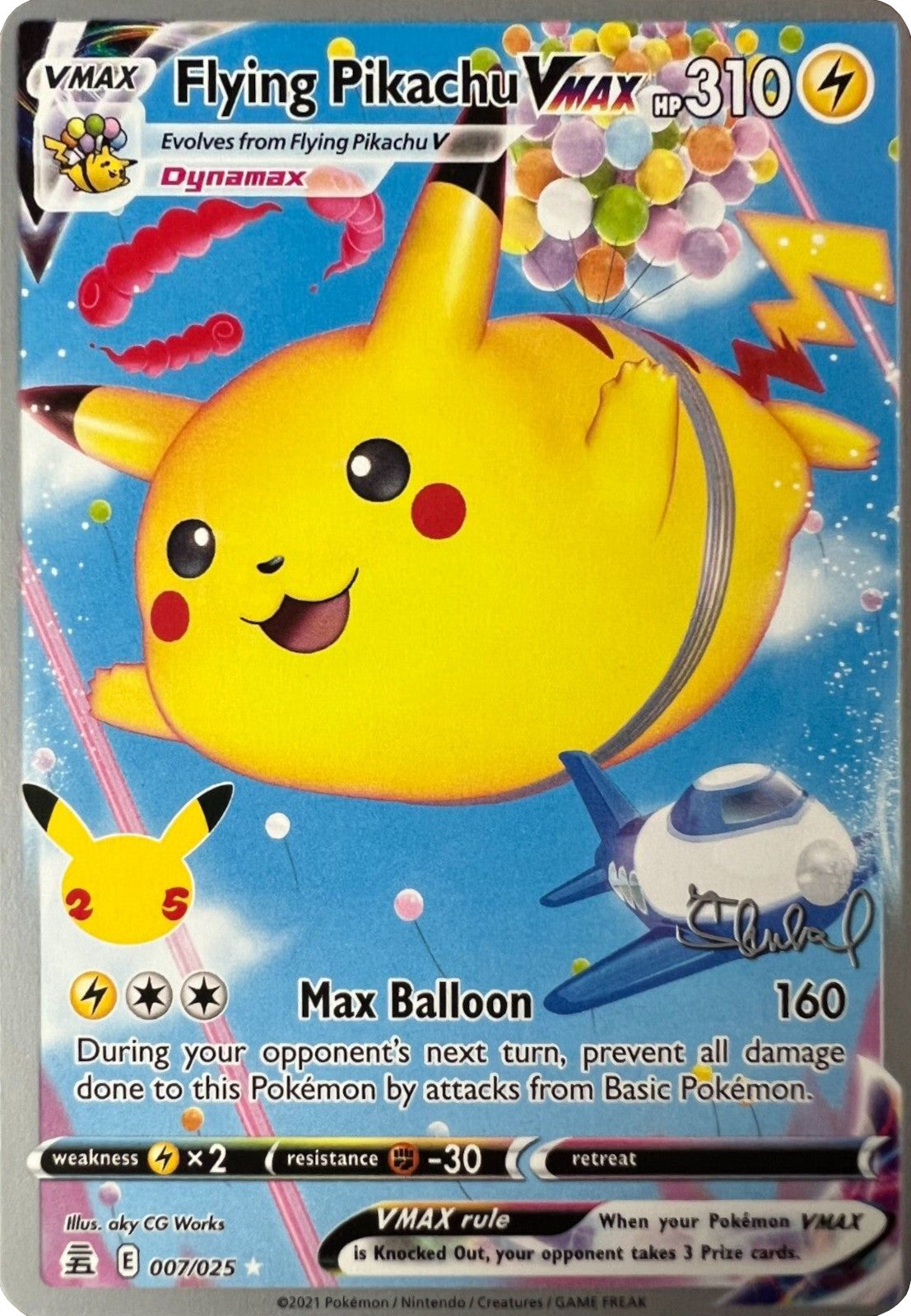 Image of Flying Pikachu VMAX (007/025) (ADP - Ondrej Skubal) [World Championships 2022]