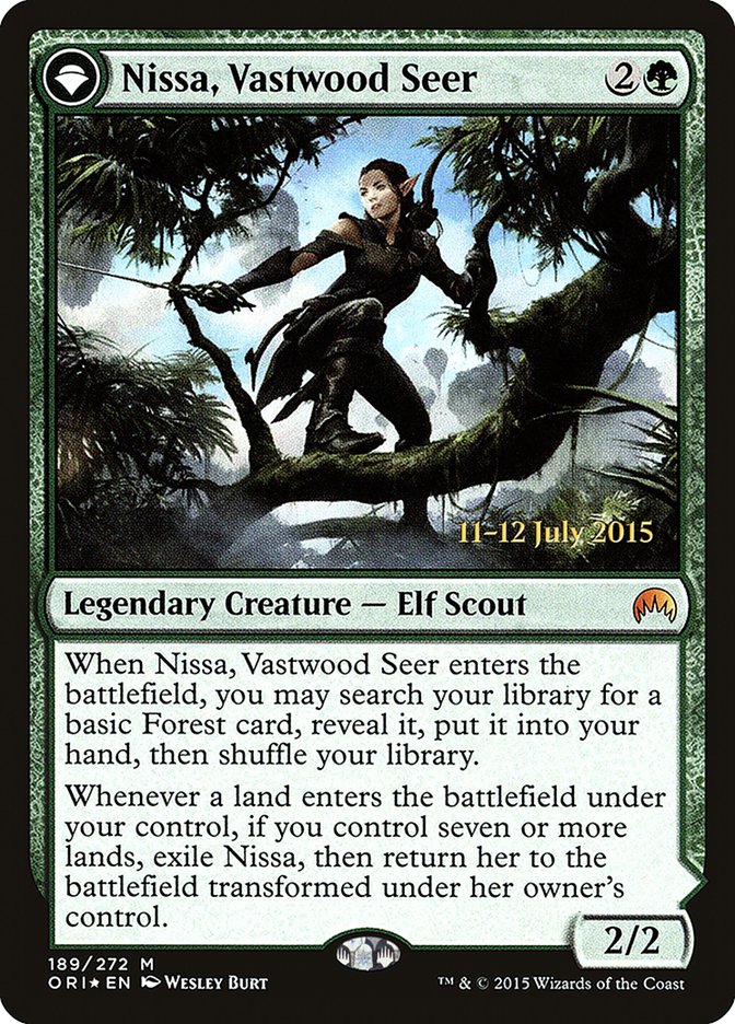 Image of Nissa, Vastwood Seer // Nissa, Sage Animist [Magic Origins Prerelease Promos]