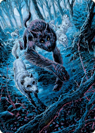 Image of Untamed Pup Art Card [Innistrad: Midnight Hunt Art Series]