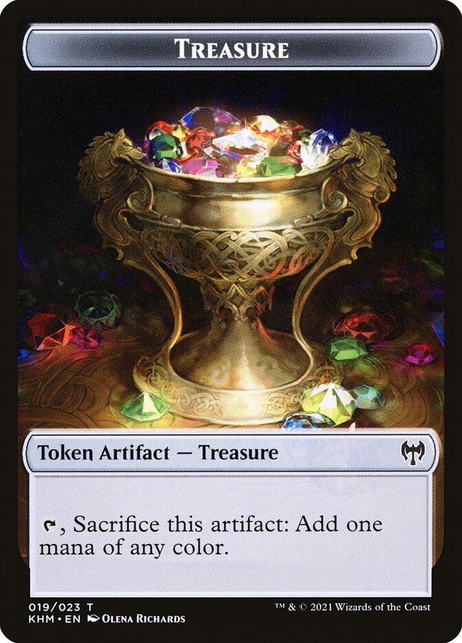 Image of Treasure // Clue Double-Sided Token [Pioneer Challenger Decks 2022]