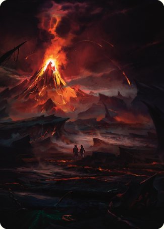 Image of Valley of Gorgoroth Art Card [The Lord of the Rings: Tales of Middle-earth Art Series]