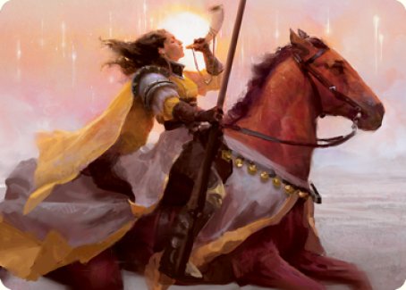Image of Sunrise Cavalier Art Card [Innistrad: Midnight Hunt Art Series]