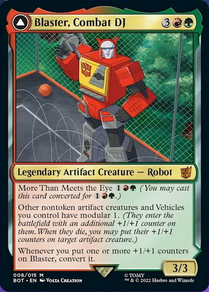 Image of Blaster, Combat DJ // Blaster, Morale Booster [Transformers]