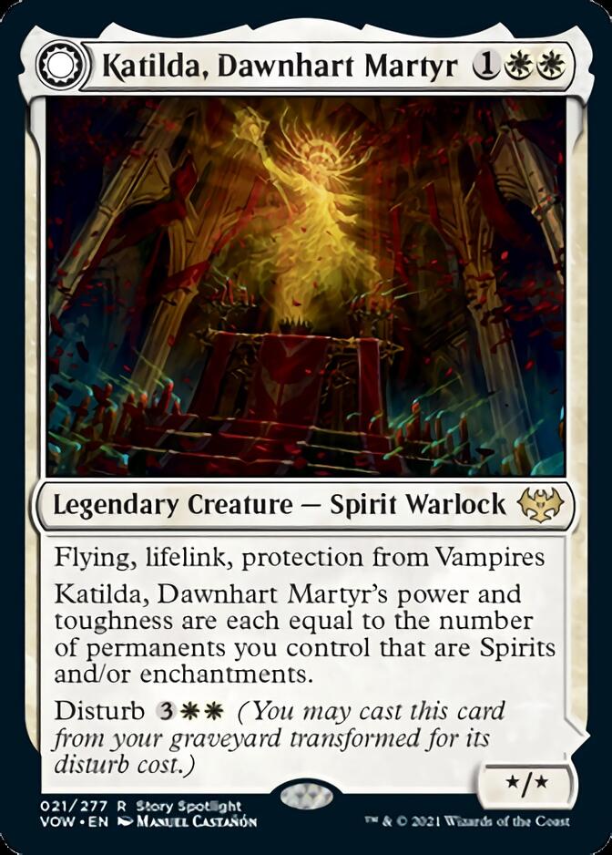 Image of Katilda, Dawnhart Martyr // Katilda's Rising Dawn [Innistrad: Crimson Vow]