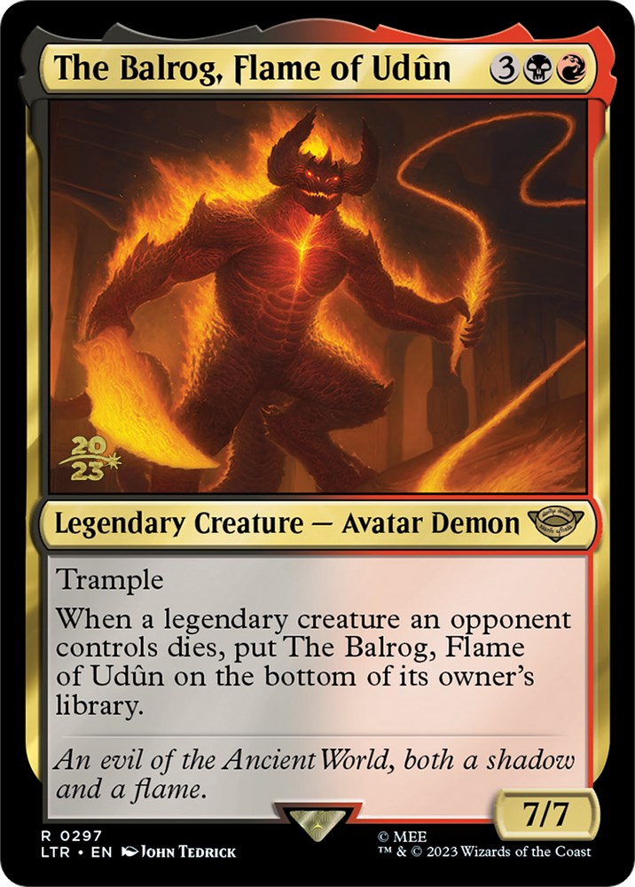 Image of The Balrog, Flame of Udun [The Lord of the Rings: Tales of Middle-Earth Prerelease Promos]
