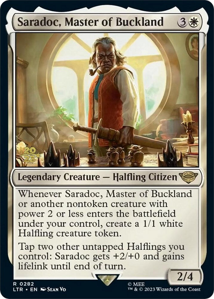 Image of Saradoc, Master of Buckland [The Lord of the Rings: Tales of Middle-Earth Prerelease Promos]