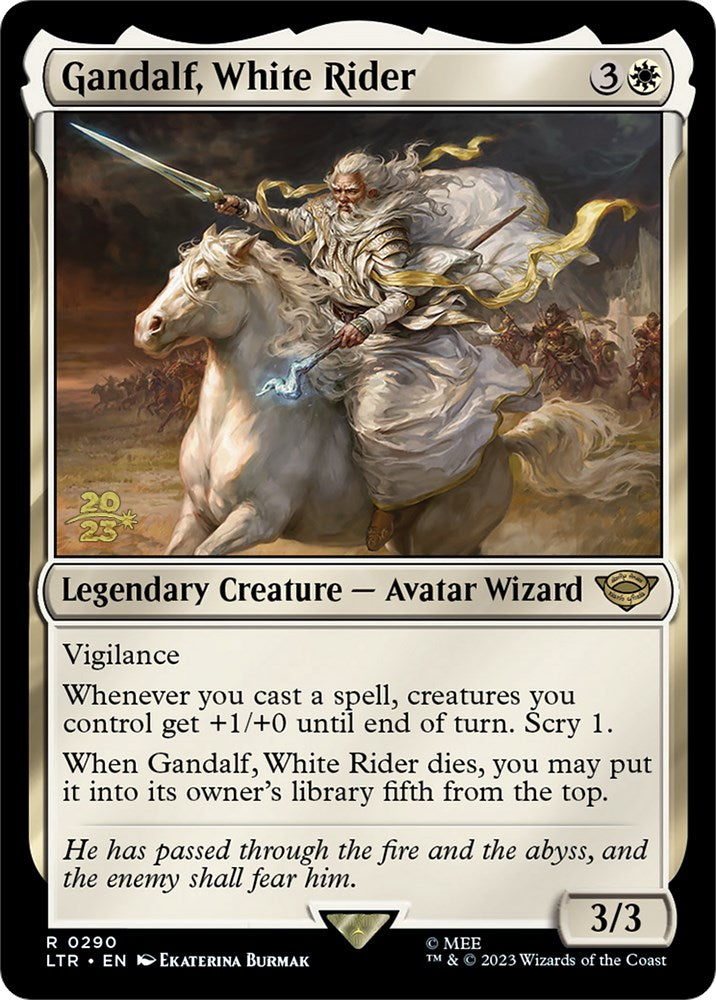 Image of Gandalf, White Rider [The Lord of the Rings: Tales of Middle-Earth Prerelease Promos]