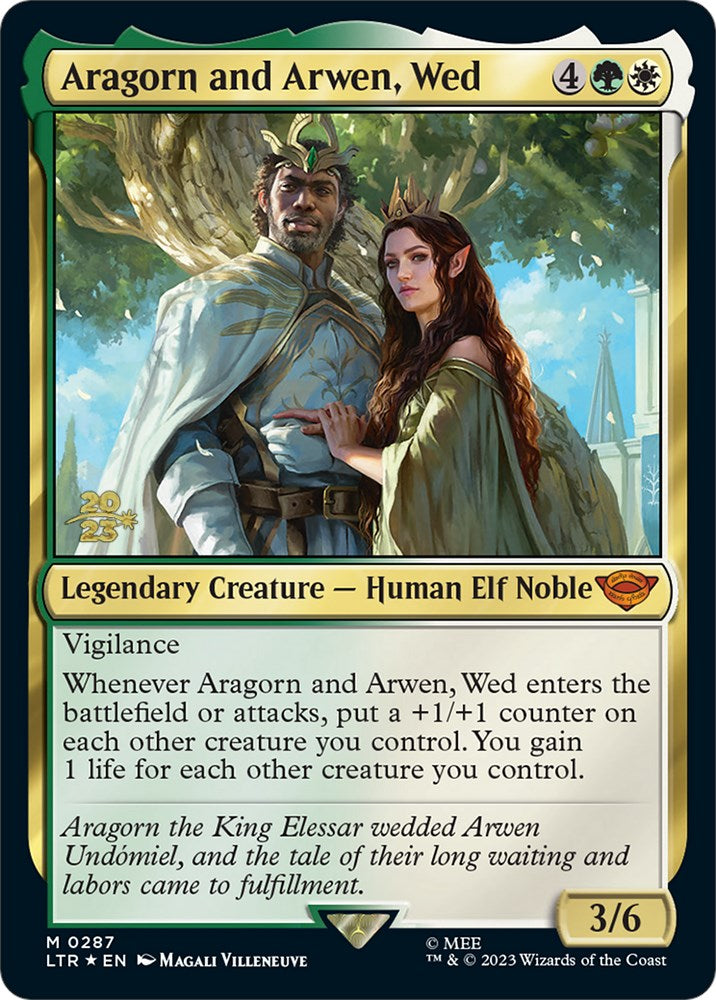 Image of Aragorn and Arwen, Wed [The Lord of the Rings: Tales of Middle-Earth Prerelease Promos]