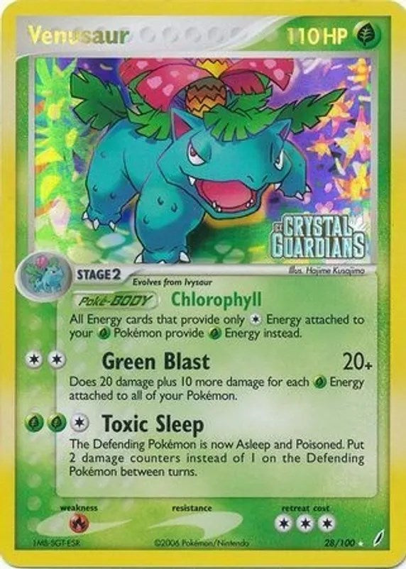Image of Venusaur (028/100) (Prerelease) [EX: Crystal Guardians]