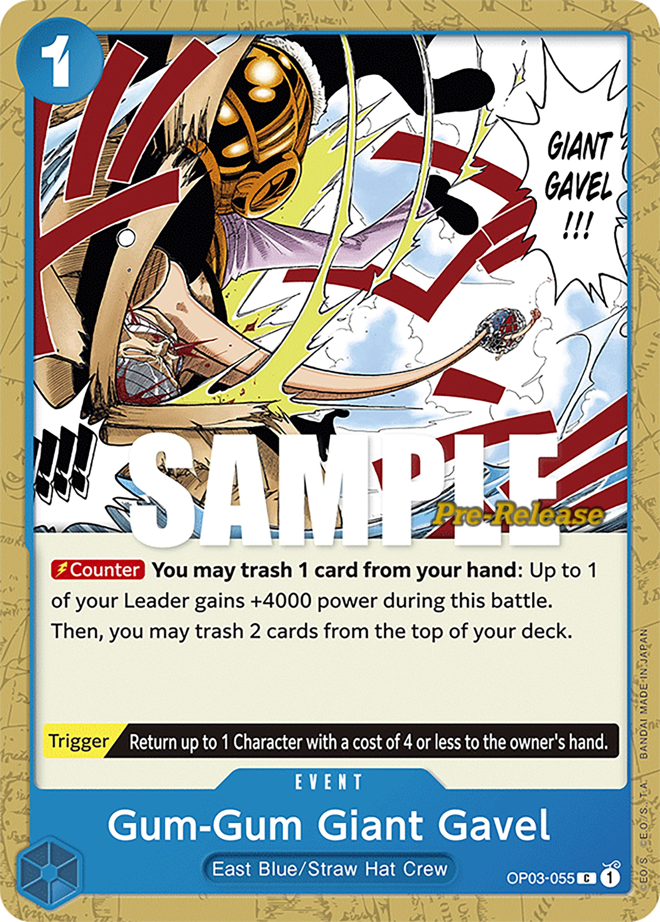 Image of Gum-Gum Giant Gavel [Pillars of Strength Pre-Release Cards]