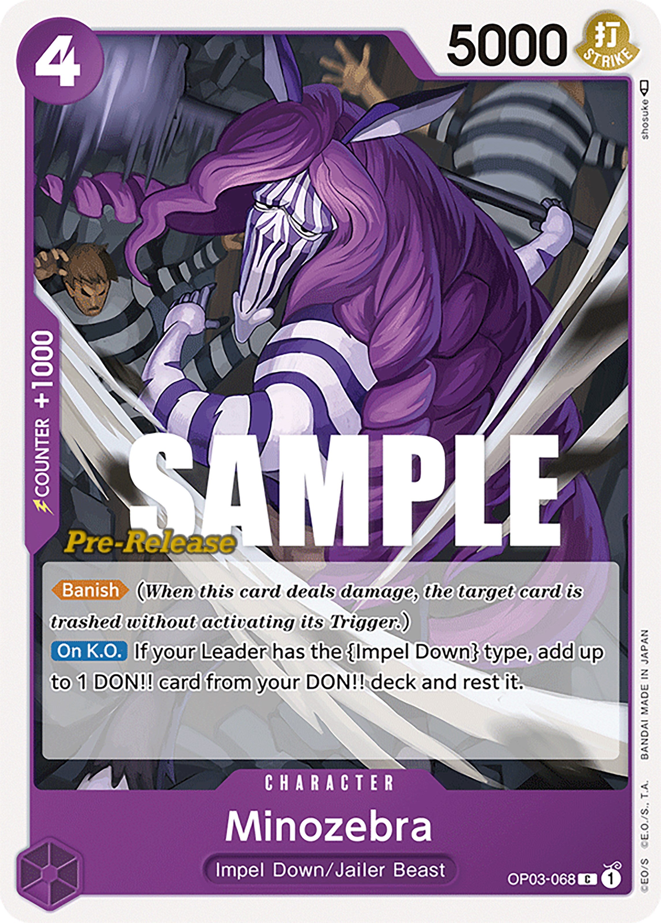 Image of Minozebra [Pillars of Strength Pre-Release Cards]