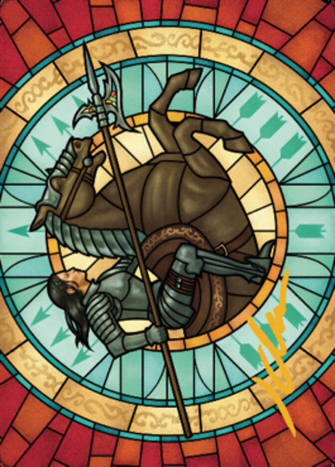 Image of Tori D'Avenant, Fury Rider Art Card (Gold-Stamped Signature) [Dominaria United Art Series]