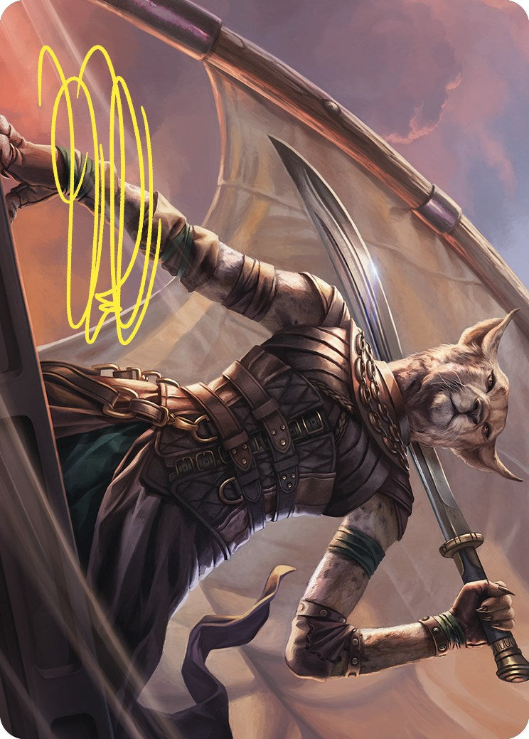 Image of Mirri, Weatherlight Duelist Art Card (Gold-Stamped Signature) [Commander Masters Art Series]