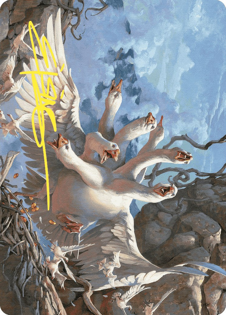 Image of The Goose Mother Art Card (Gold-Stamped Signature) [Wilds of Eldraine Art Series]