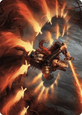 Image of Heartflame Duelist Art Card [Wilds of Eldraine Art Series]