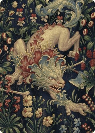 Image of Beast Token Art Card [Wilds of Eldraine Art Series]