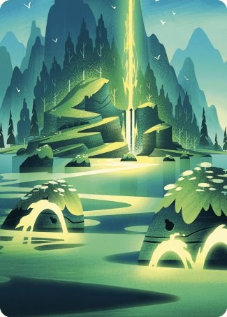 Image of Leyline of Abundance Art Card [Wilds of Eldraine Art Series]