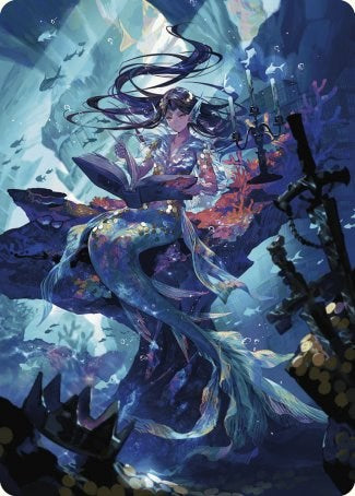 Image of Rhystic Study Art Card [Wilds of Eldraine Art Series]