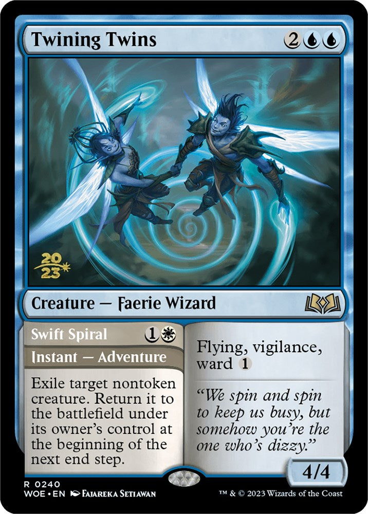 Image of Twining Twins // Swift Spiral [Wilds of Eldraine Prerelease Promos]