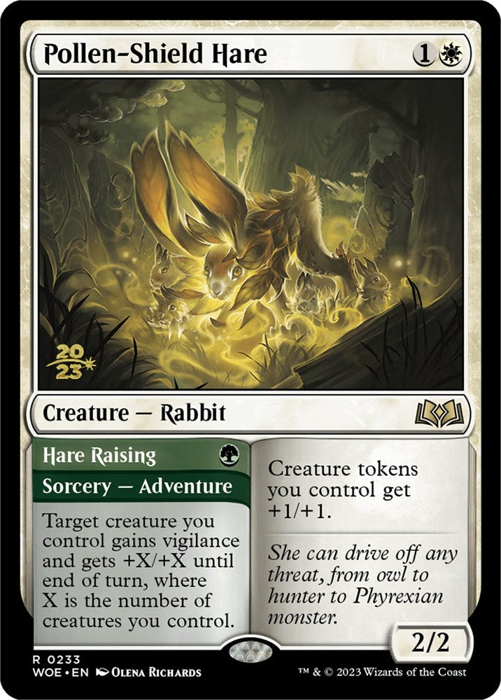 Image of Pollen-Shield Hare // Hare Raising [Wilds of Eldraine Prerelease Promos]