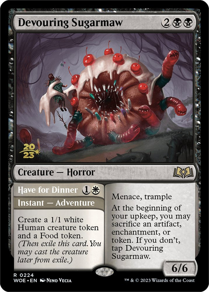 Image of Devouring Sugarmaw // Have for Dinner [Wilds of Eldraine Prerelease Promos]