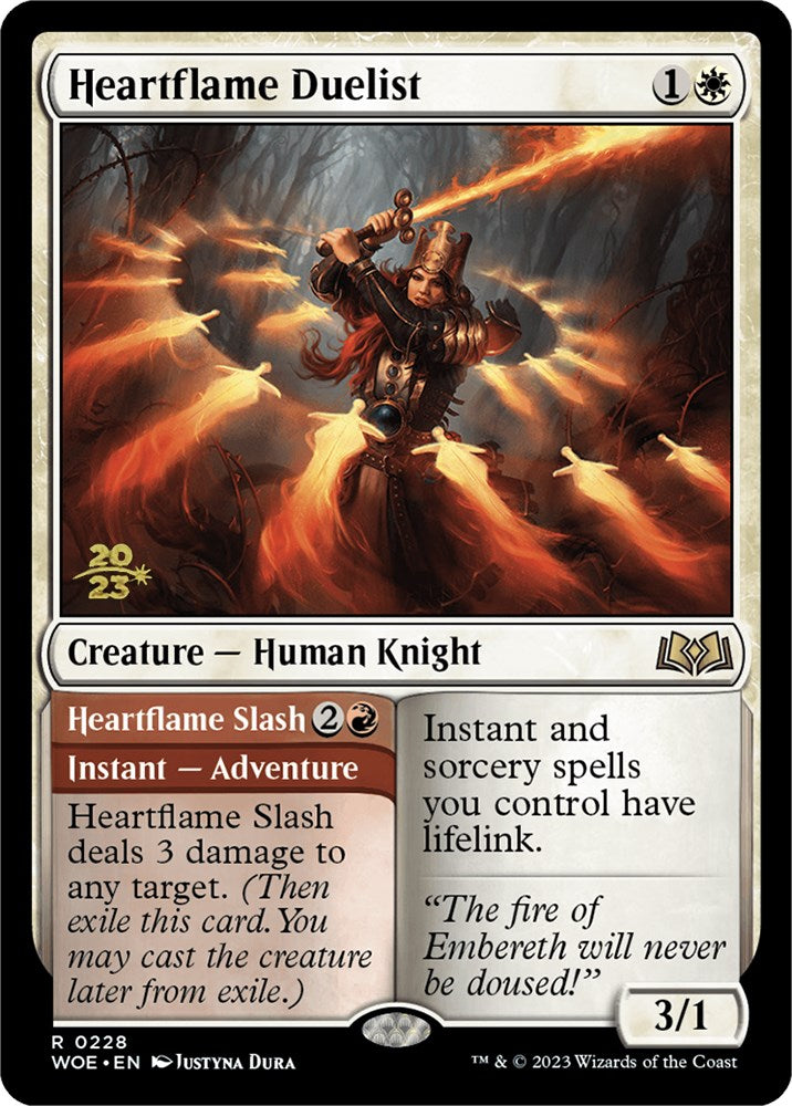 Image of Heartflame Duelist // Heartflame Slash [Wilds of Eldraine Prerelease Promos]