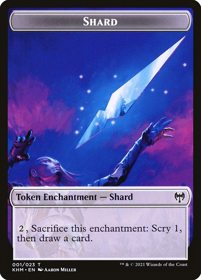 Image of Human Warrior // Shard Double-Sided Token [Kaldheim Tokens]