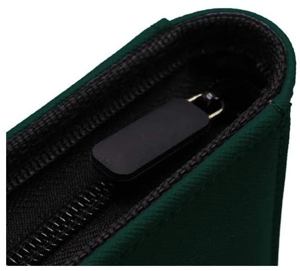 Image of Green Dex Zippered 4 Pocket Binder