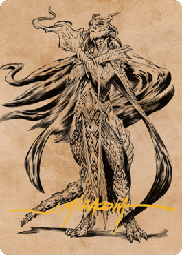 Image of Lozhan, Dragons' Legacy Art Card (Gold-Stamped Signature) [Commander Legends: Battle for Baldur's Gate Art Series]