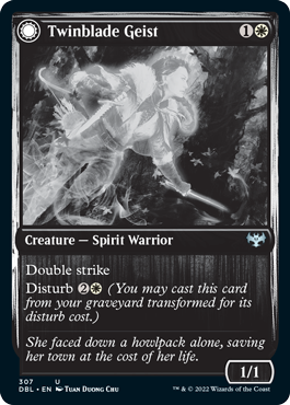 Image of Twinblade Geist // Twinblade Invocation [Innistrad: Double Feature]