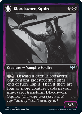Image of Bloodsworn Squire // Bloodsworn Knight [Innistrad: Double Feature]
