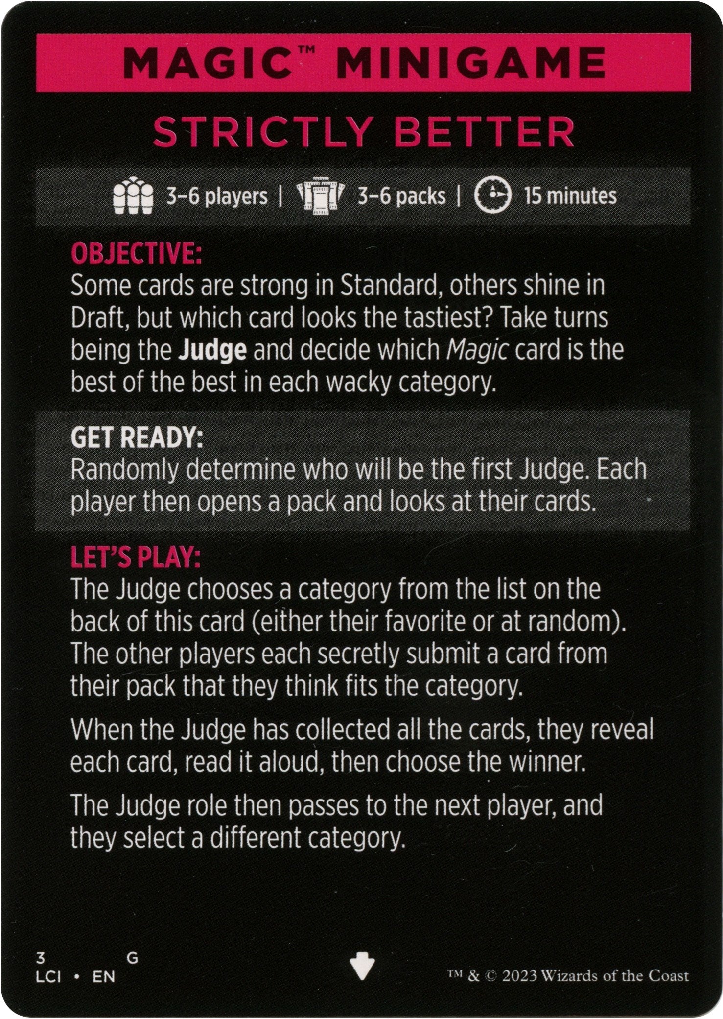 Image of Strictly Better (Magic Minigame) [The Lost Caverns of Ixalan Minigame]