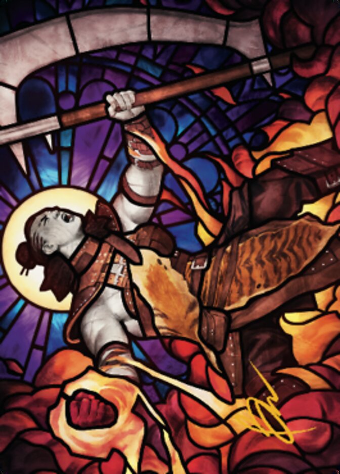 Image of Garna, Bloodfist of Keld Art Card (Gold-Stamped Signature) [Dominaria United Art Series]