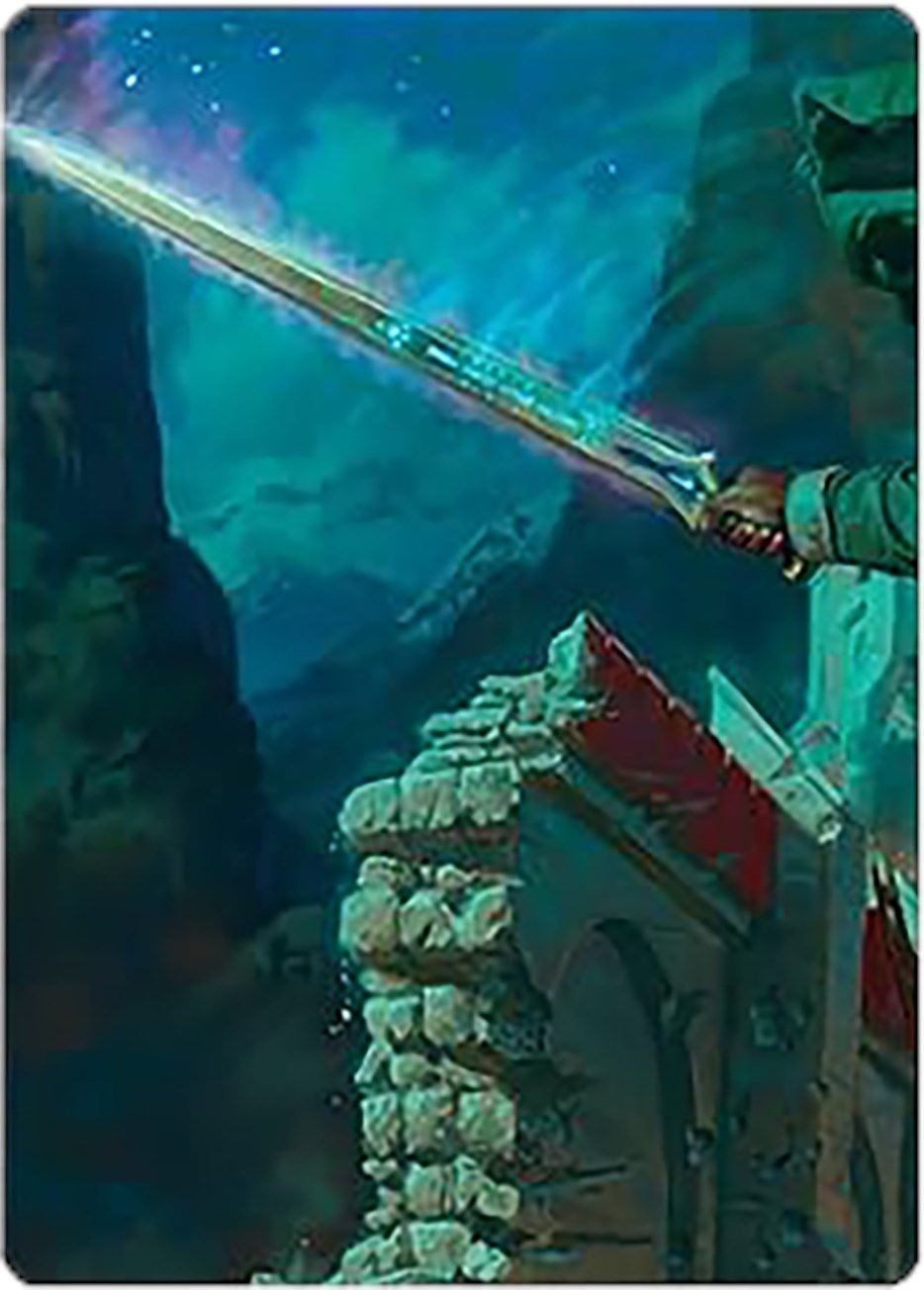 Image of Anduril, Narsil Reforged Art Card [The Lord of the Rings: Tales of Middle-earth Art Series]