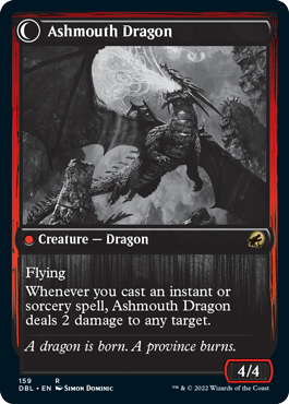 Image of Smoldering Egg // Ashmouth Dragon [Innistrad: Double Feature]