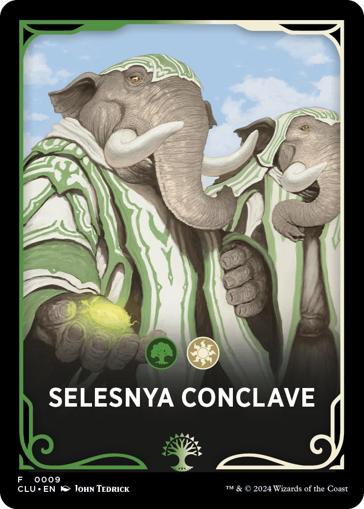 Image of Selesnya Conclave Theme Card [Ravnica: Clue Edition Tokens]