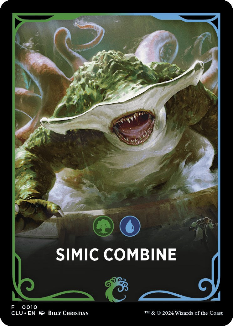 Image of Simic Combine Theme Card [Ravnica: Clue Edition Tokens]