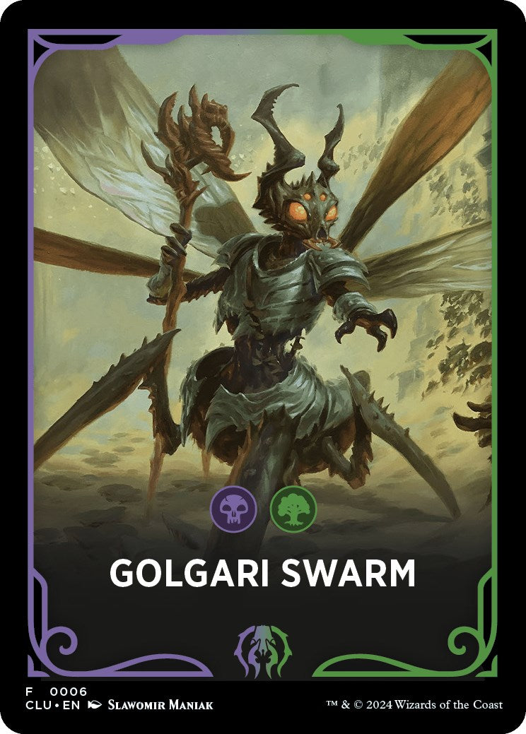 Image of Golgari Swarm Theme Card [Ravnica: Clue Edition Tokens]