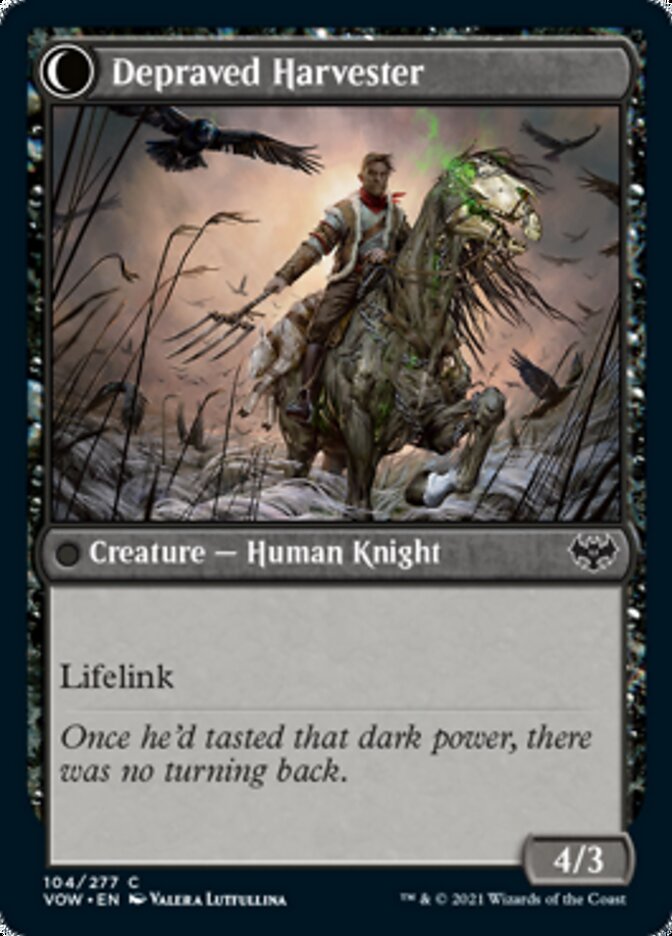 Image of Desperate Farmer // Depraved Harvester [Innistrad: Crimson Vow]