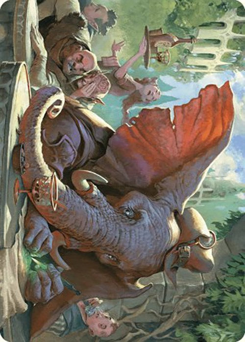 Image of Loxodon Eavesdropper Art Card [Murders at Karlov Manor Art Series]