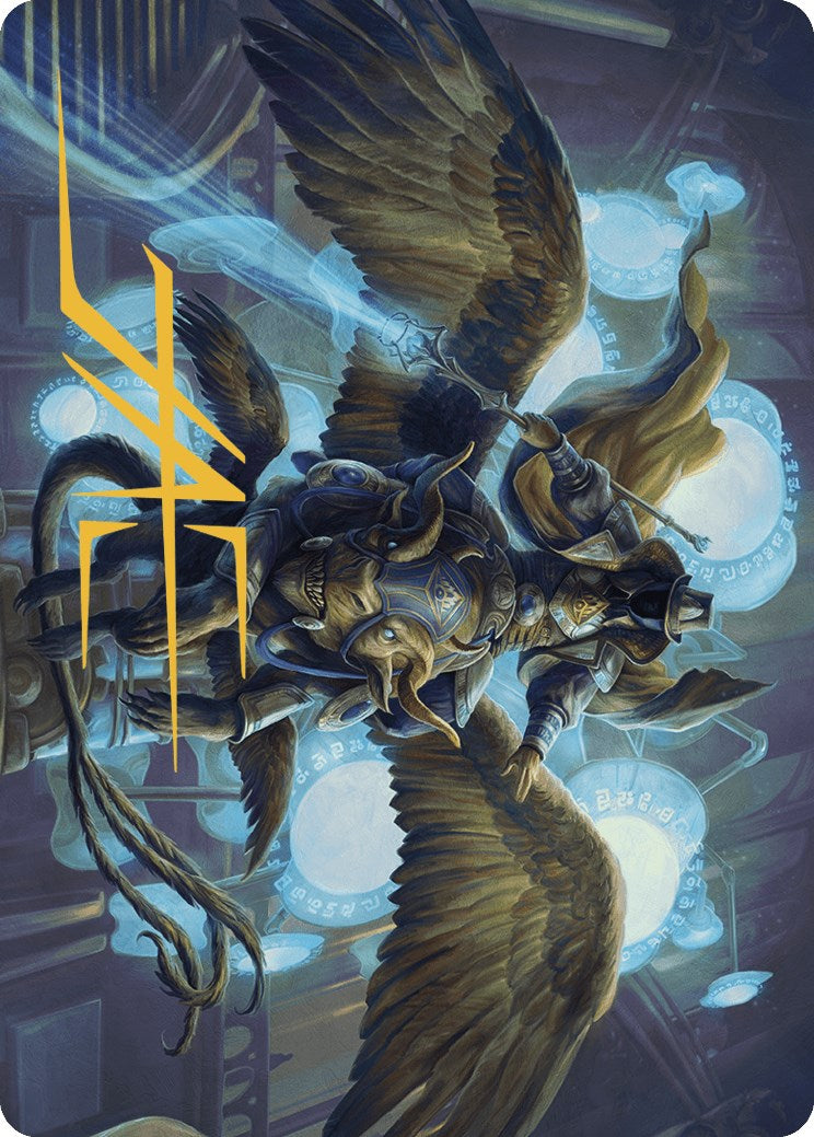 Image of Ezrim, Agency Chief Art Card (Gold-Stamped Signature) [Murders at Karlov Manor Art Series]