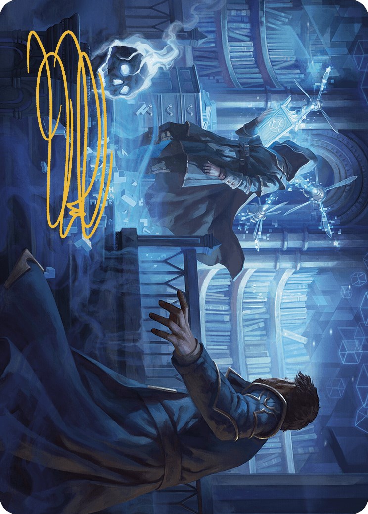 Image of Intrude on the Mind Art Card (Gold-Stamped Signature) [Murders at Karlov Manor Art Series]